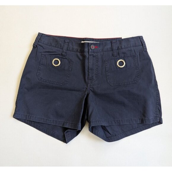 Tommy Hilfiger La Mer Navy Shorts Size 8 NWT Nautical Mom Shorts - Picture 1 of 10